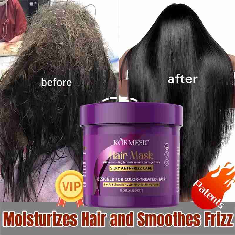 Keratin Hair Mask 5 Seconds Repair Damaged Frizzy Hair Soft Smooth Shiny