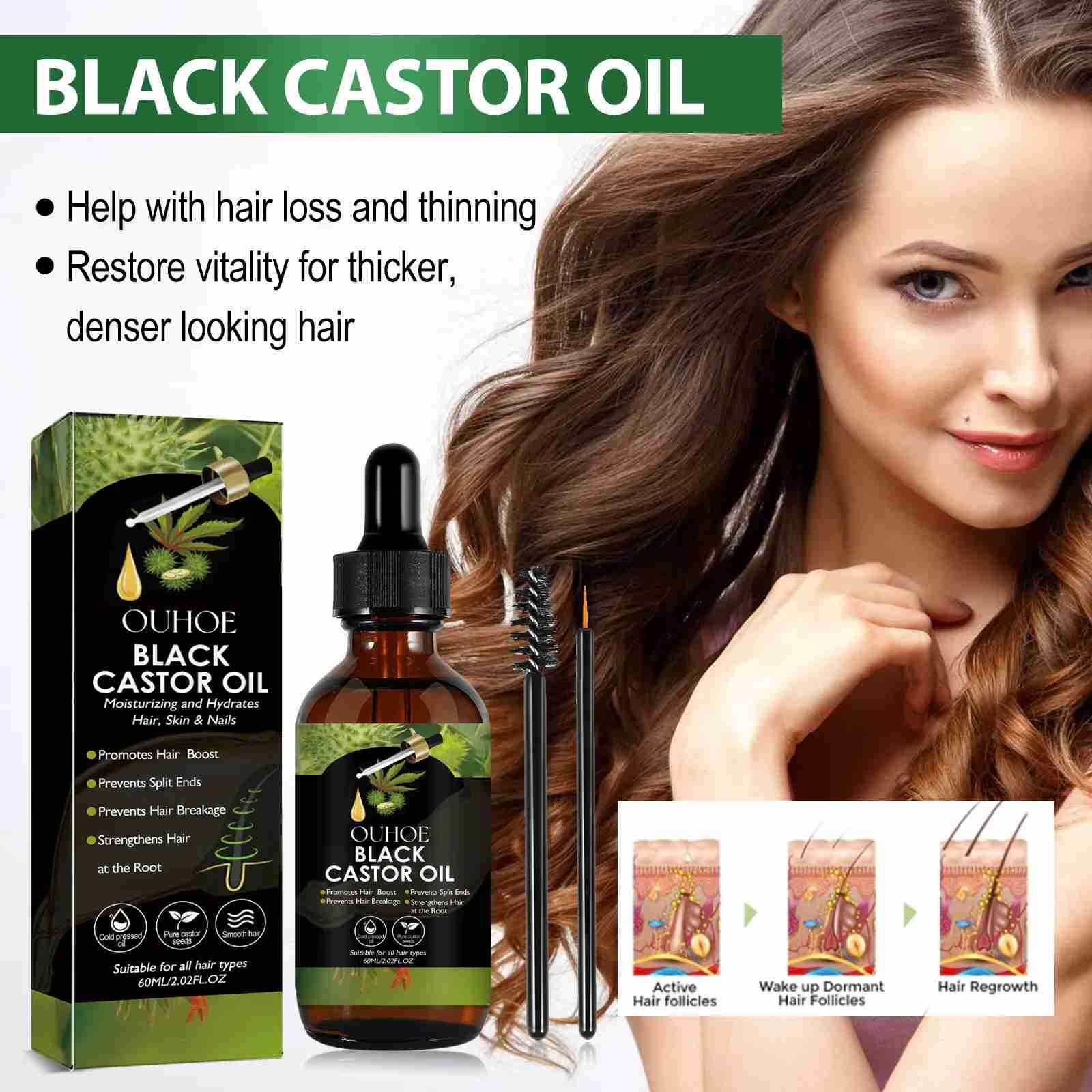 Oil 100% Organic Moisturize Hair Growth