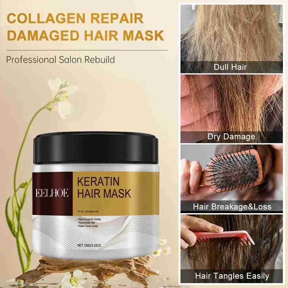 Hair Mask Keratin Hair Treatment Deep Repair Argan