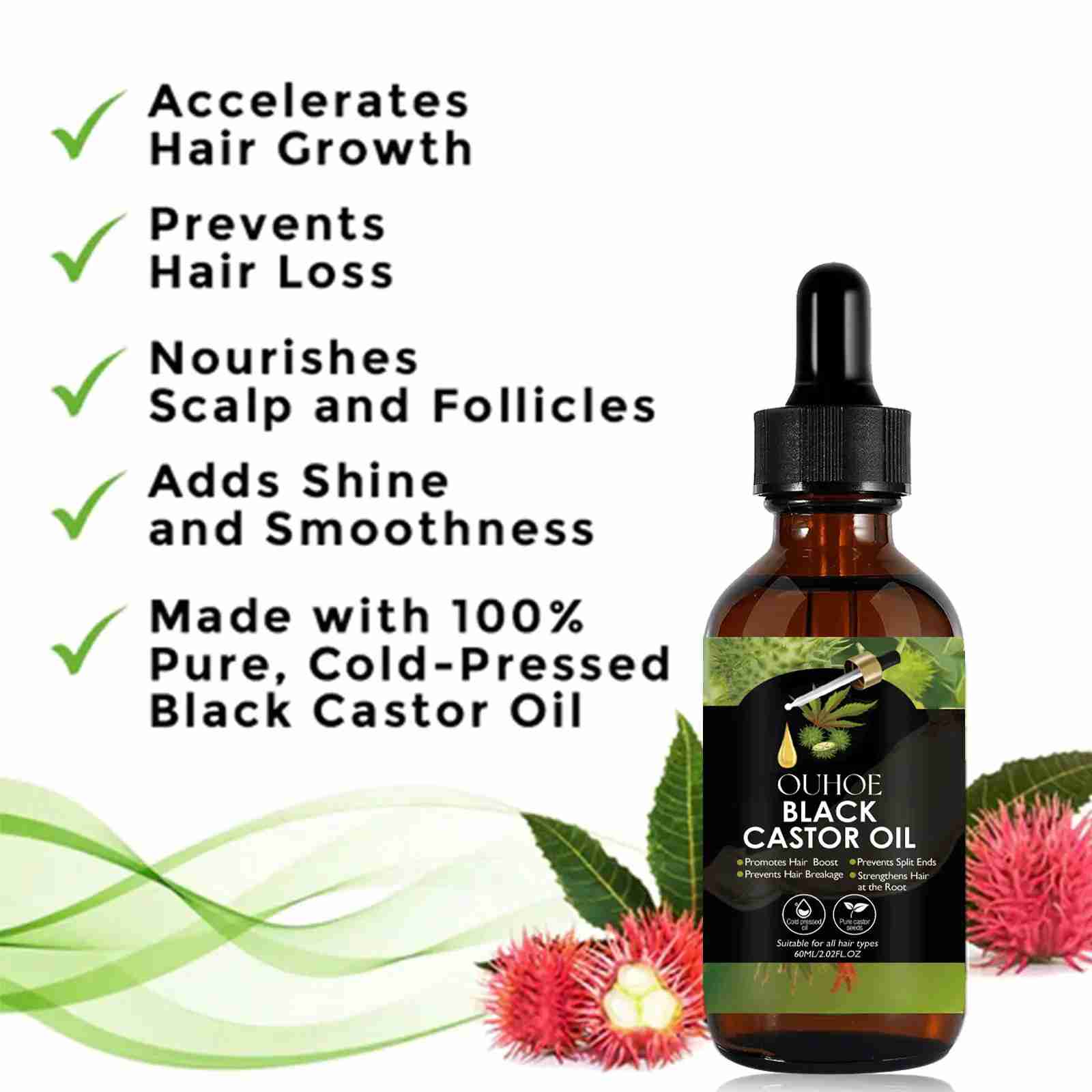 Oil 100% Organic Moisturize Hair Growth