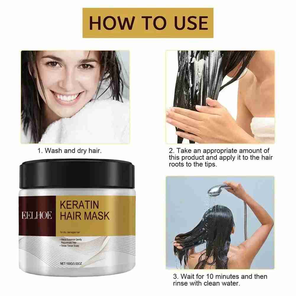 Hair Mask Keratin Hair Treatment Deep Repair Argan